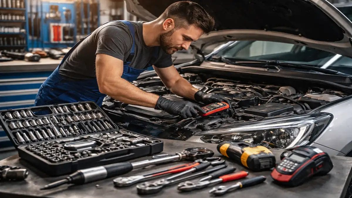 car maintenance tools for DIY mechanics setup