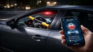 best car anti theft devices protecting vehicle with steering lock and alarm system