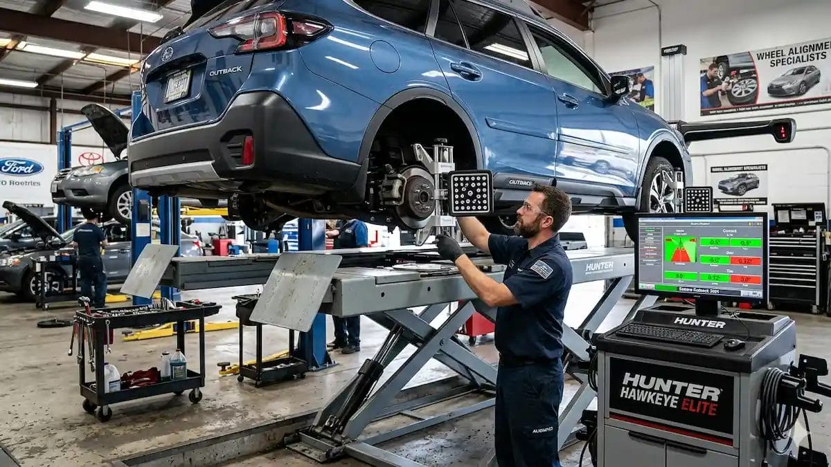 tire care checklist inspection in garage