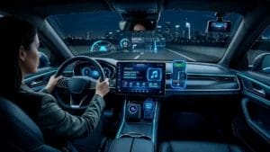 must-have car tech gadgets in modern car interior