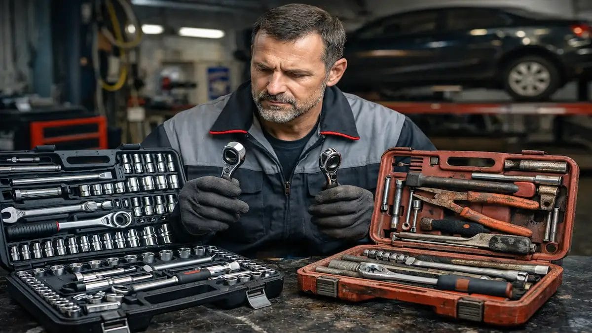 automotive tool kit red flags comparison between cheap and professional tools